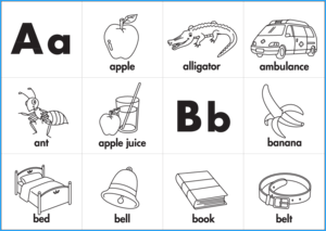 Phonics Ring Cards Black and White