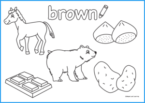 Brown Coloring Sheet