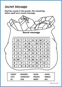 Secret Message Worksheet