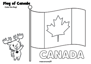 flag-of-canada-worksheet
