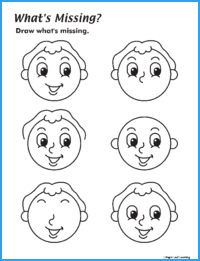What’s Missing? Face Worksheet